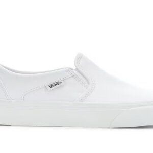 New in Box- White Vans Asher slip-ons size 6.5 Women's